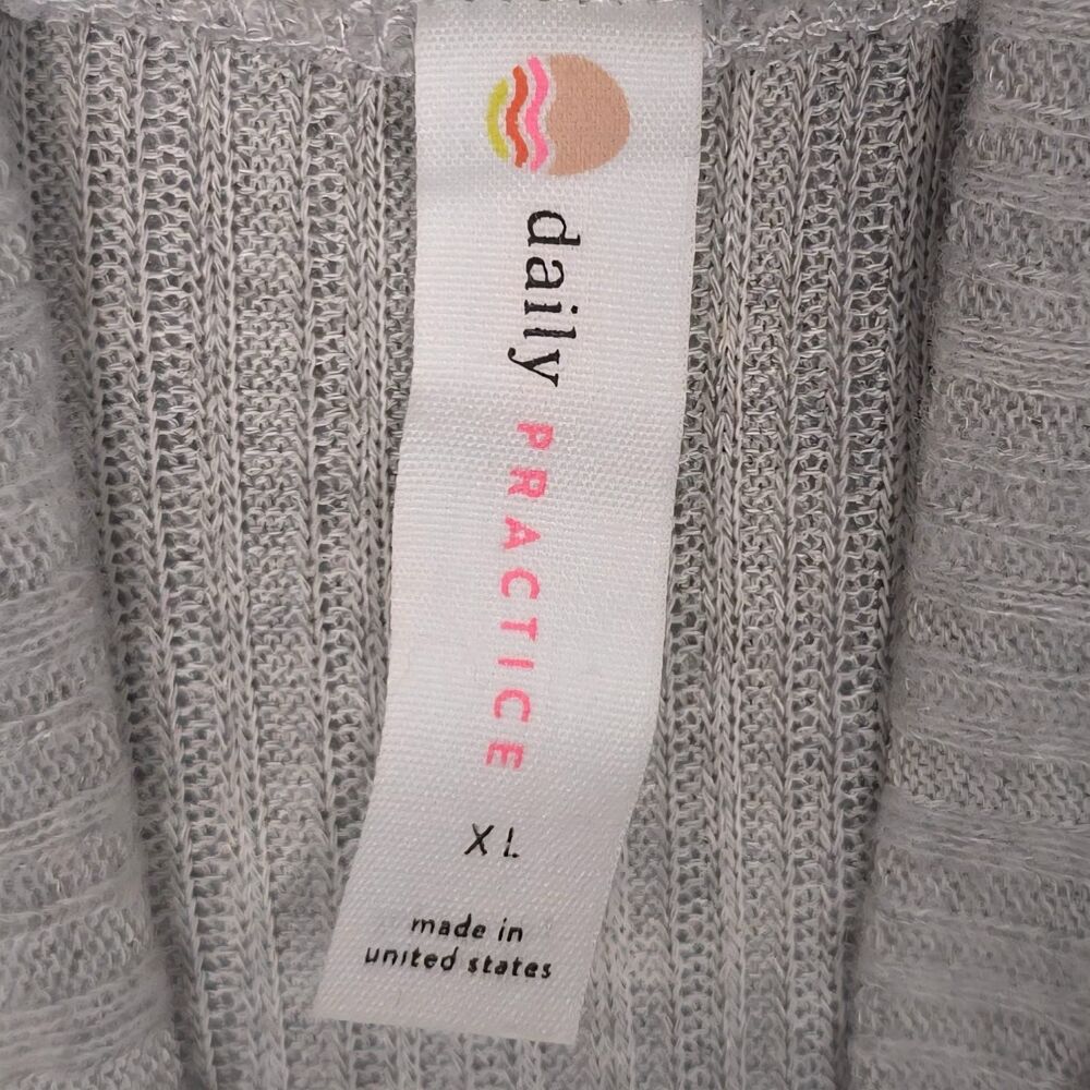 Anthropologie NEW Size XL daily PRACTICE Turtleneck Side‎ Slit Midi Dress Gray - Picture 2 of 13